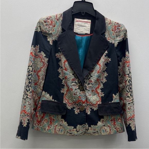 Cartonnier Jackets & Blazers - Cartonnier Statement Paisley Blazer Jacket 4